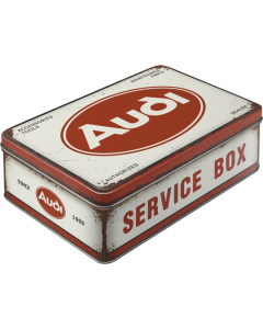 Nostalgic-Art Flat Storage Tin Audi - Service Box 23x16x7cm
