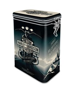 Nostalgic-Art Clip Top Storage Tin Harley - Things are Different 7.5x11x17.5cm