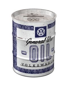 Nostalgic-Art Money Box Oil Barrel VW General Use Oil 9.3x9.3x11.5cm