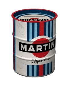Nostalgic-Art Money Box Oil Barrel Martini L'Aperitivo 9.3x9.3x11.5cm