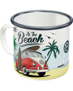 Nostalgic-Art Enamel Mug VW Bulli - Beach 8x8x8xcm