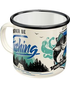 Nostalgic-Art Enamel Mug I'd Rather Be Fishing 8x8x8xcm