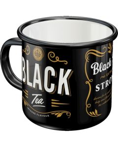 Nostalgic-Art Enamel Mug Black Tea 8x8x8xcm