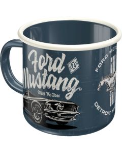 Nostalgic-Art Enamel Mug Ford Mustang The Boss 8x8x8xcm