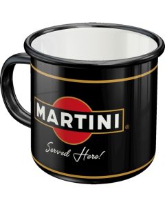 Nostalgic-Art Enamel Mug Martini Served Here 8x8x8xcm