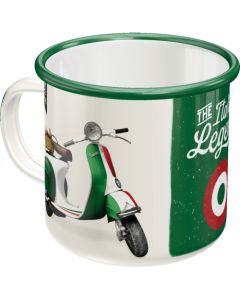 Nostalgic-Art Enamel Mug Vespa Italian Legend 8x8x8xcm