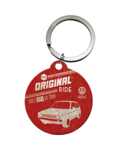 Nostalgic-Art Keyring Round VW Golf Original ride 7.5x4x0.3cm
