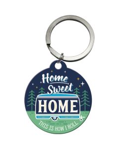 Nostalgic-Art Keyring Round Home Sweet Home Camper 7.5x4x0.3cm