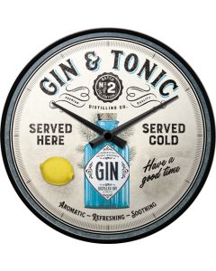 Nostalgic-Art Wall Clock Gin & Tonic 30cm 