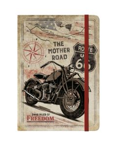 Nostalgic-Art Notebook Route 66 Bike Map 21x15x2cm