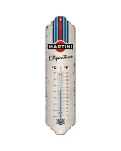 Nostalgic-Art Thermometer Martini - L'Aperitivo Racing Stripes 28x6.5x2cm