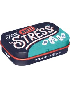 Nostalgic-Art Mint Box Anti Stress Pills 4x6x2cm
