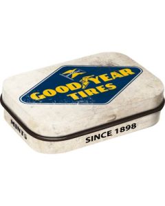 Nostalgic-Art Mint Box Goodyear - Logo White  4x6x2cm