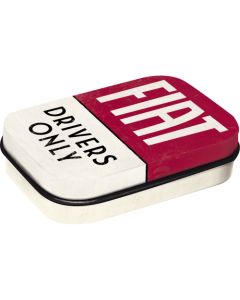Nostalgic-Art Mint Box Fiat Drivers Only 4x6x2cm