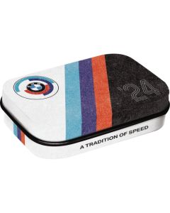 Nostalgic-Art Mint Box BMW Motorsport Tradition of Speed 4x6x2cm