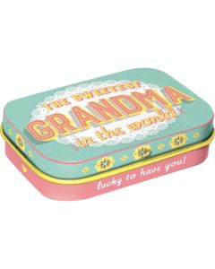 Nostalgic-Art Mint Box The Sweetest Grandma 4x6x2cm